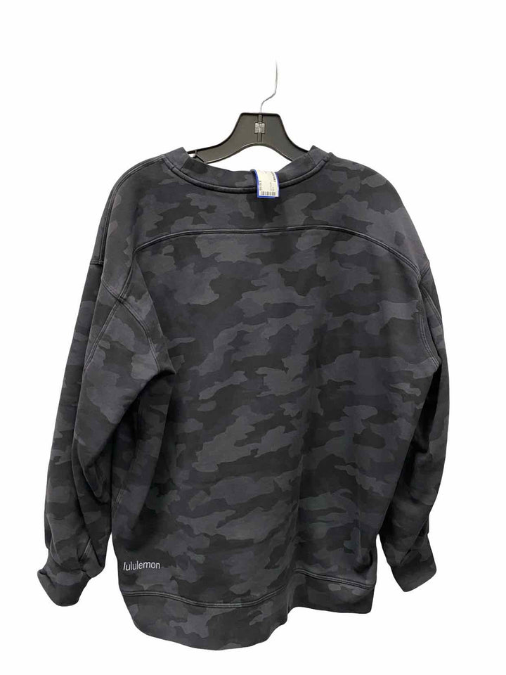 Lululemon Size 8 Black camo print Sweatshirt