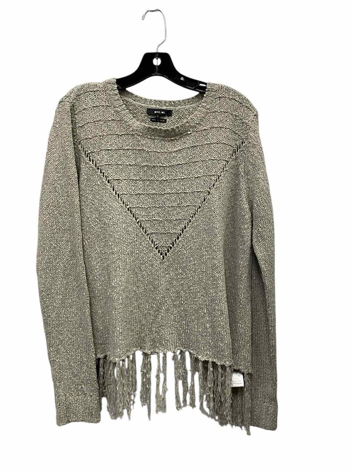 Miss Me Size L Grey Sweater