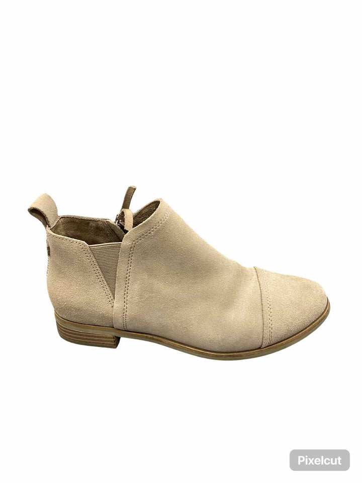 Toms Shoe Size 8 Beige Suede Reese Boots(Ankle)