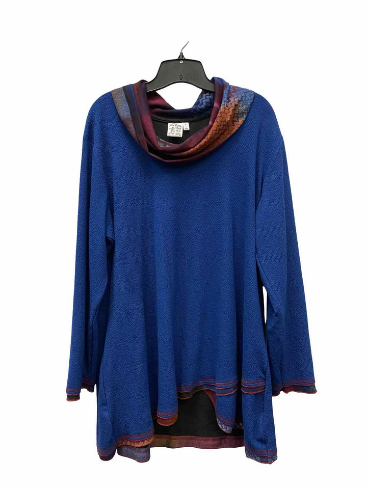 Parsley & Sage Size XL Blue Multi Long Sleeve Shirts