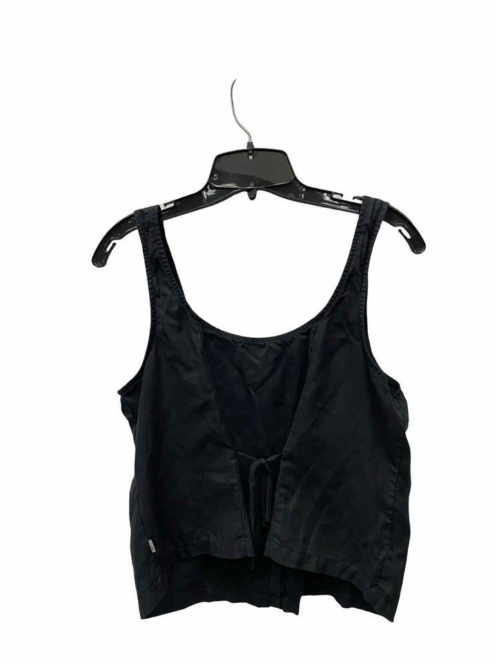 Vuori Size S Black 86% lyocell 14% linen Tank Top