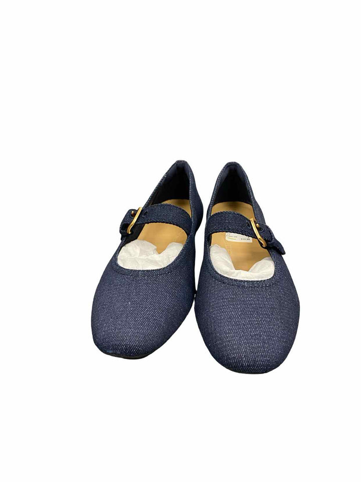 Fitflop Shoe Size 7.5 Blue Mary Jane Flats