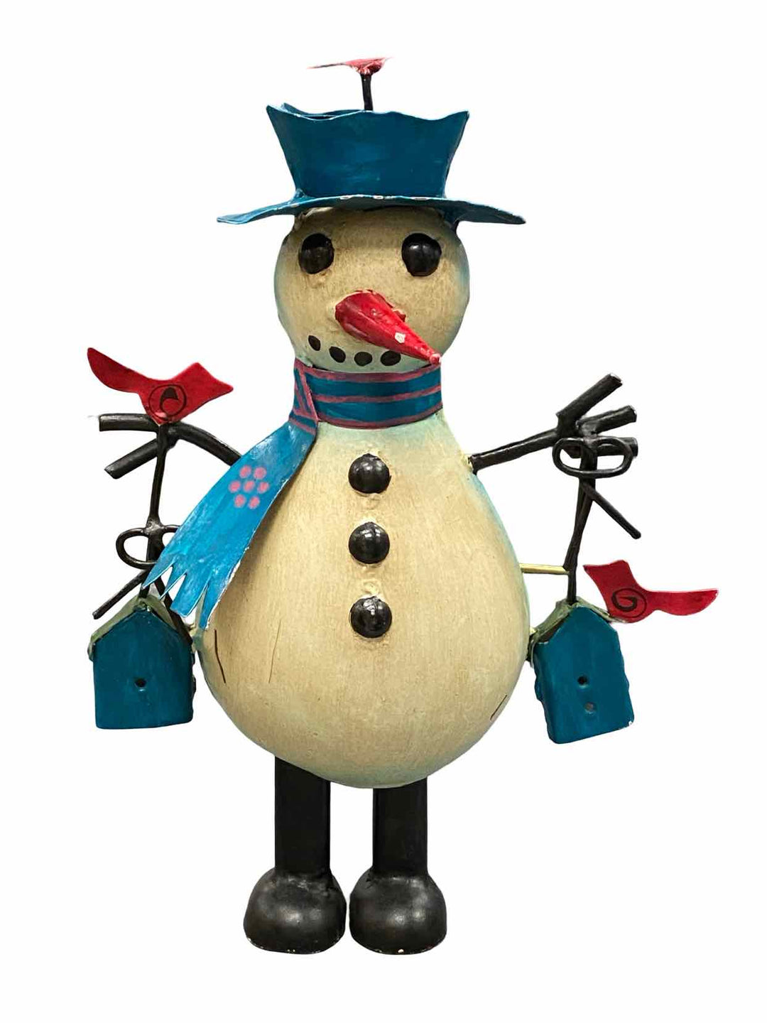 Blue Figurine Snowman HOLIDAY