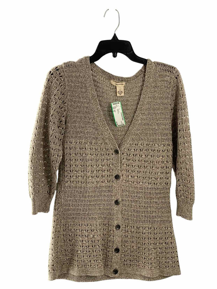 DKNY Size M Beige Grey Sweater