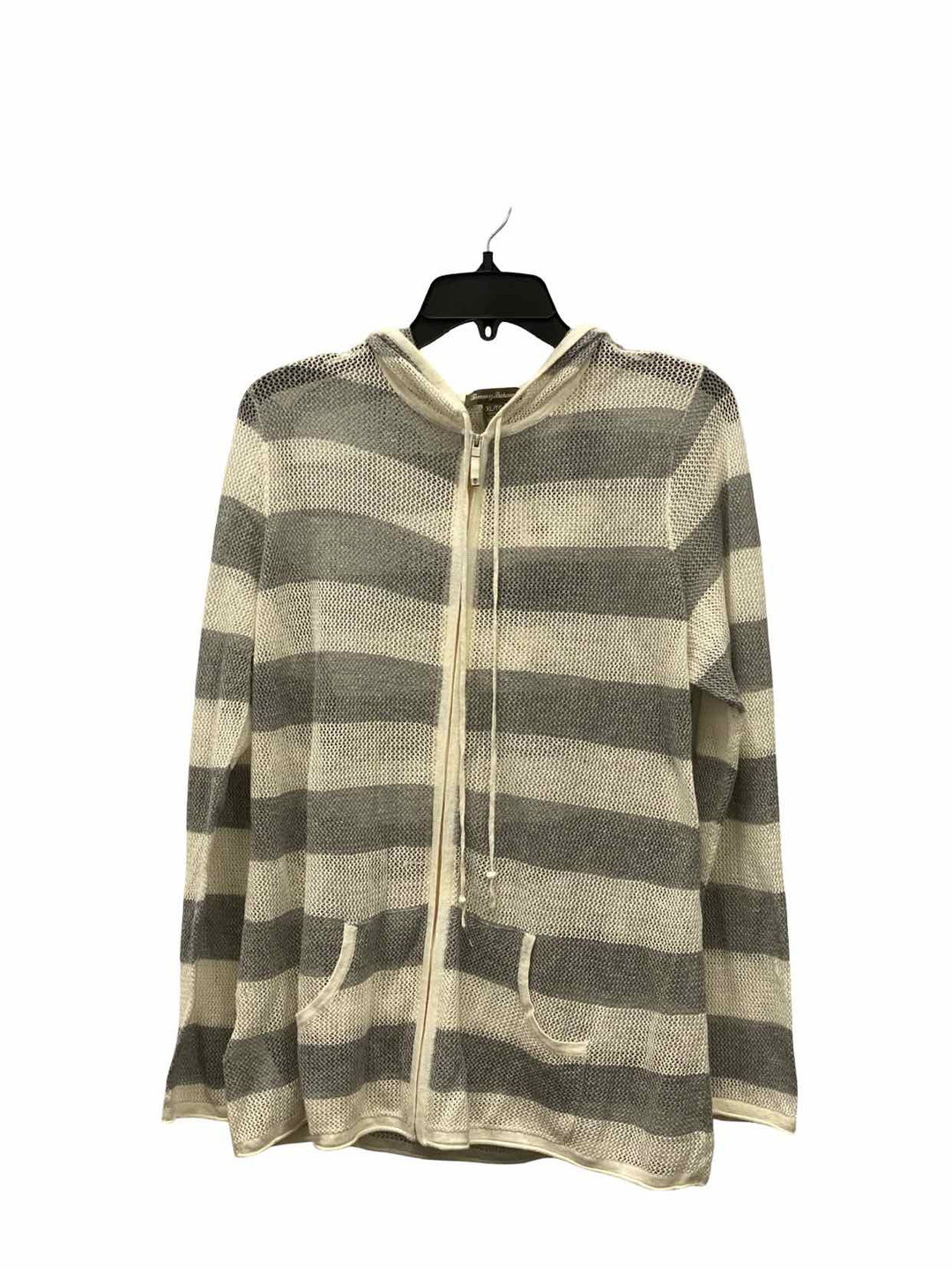 Tommy Bahama Size Slim Grey White Sweatshirt