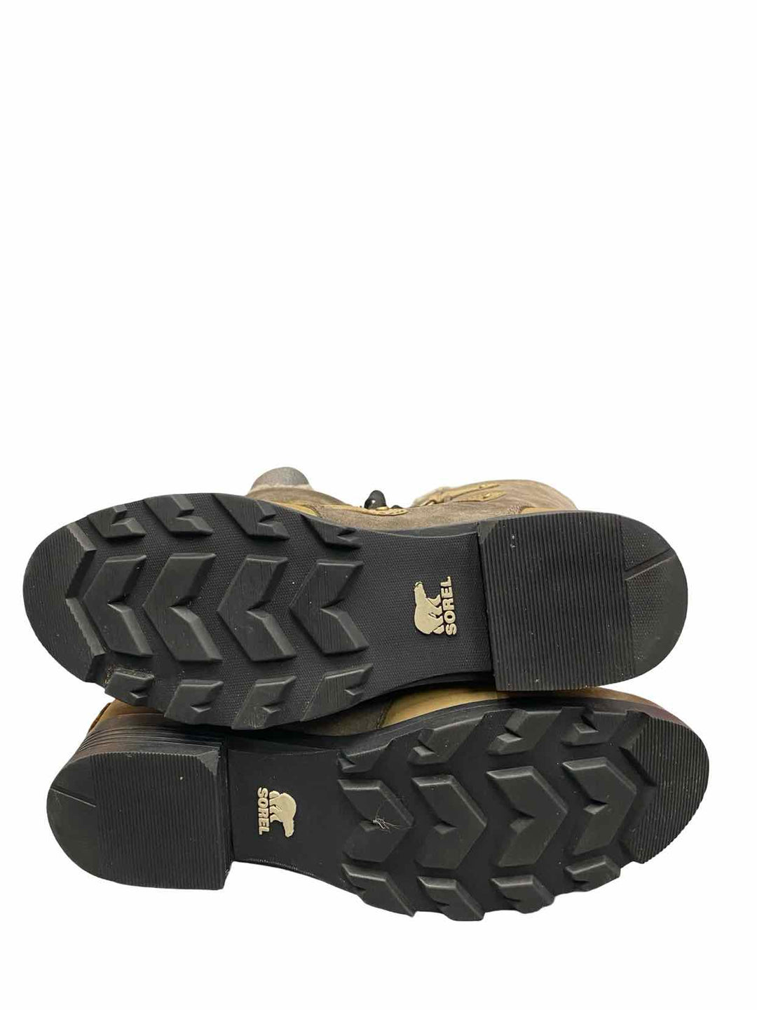 Sorel Shoe Size 8.5 Brown Leather Emelie Lace-Up Waterproof Boots(knee)