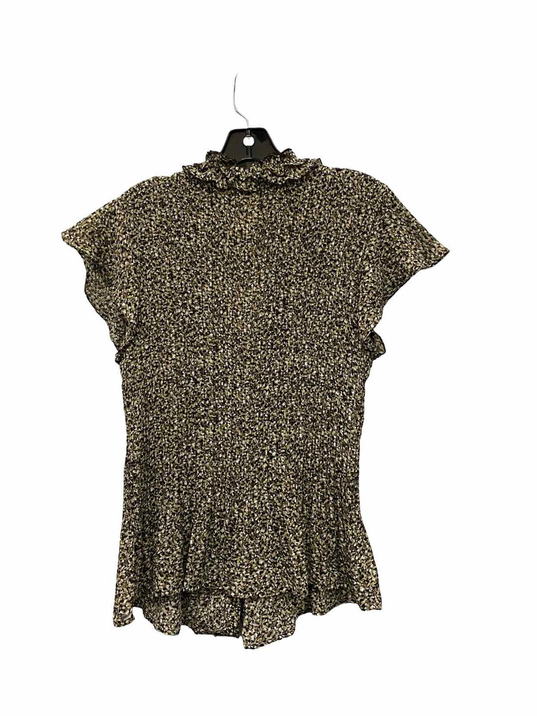 East 5th Size XL Green Black Print Short Sleeve Shirts