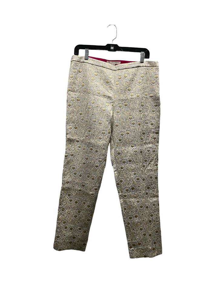 Trina Turk Size 12 Silver Gold Metallic NWT Pants