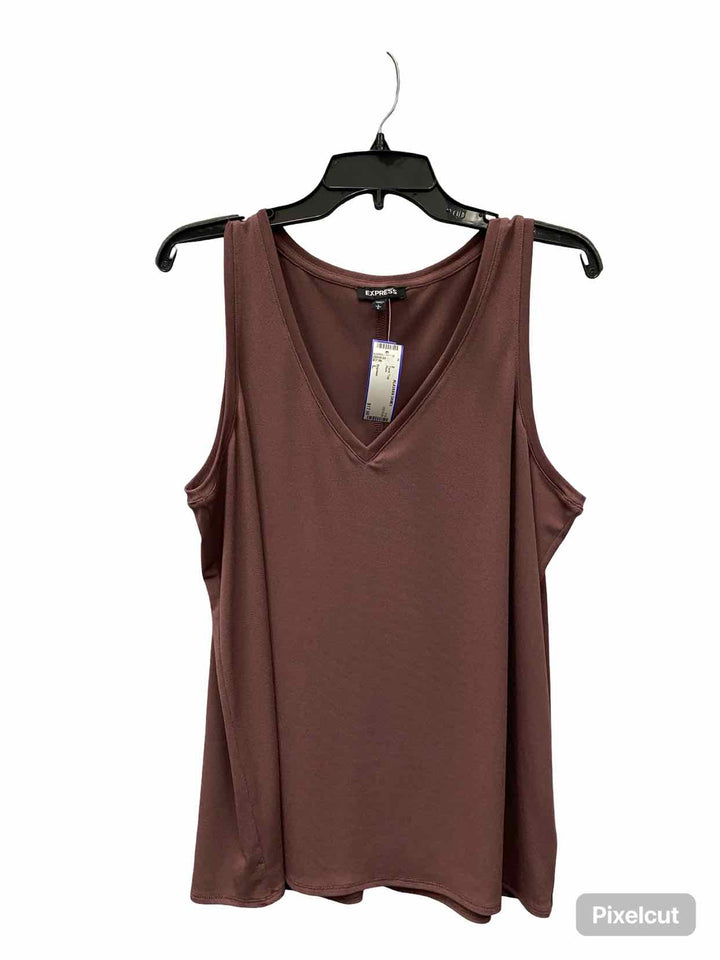 Express Size L Plum Tank Top