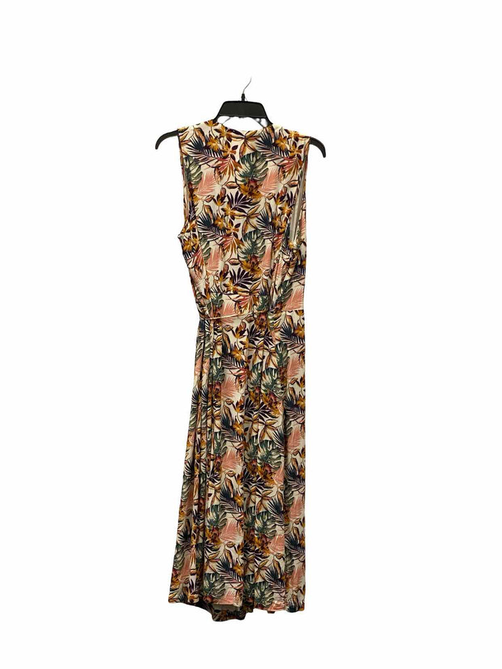 Garnet Hill Size 18 Yellow Multi Floral Dress