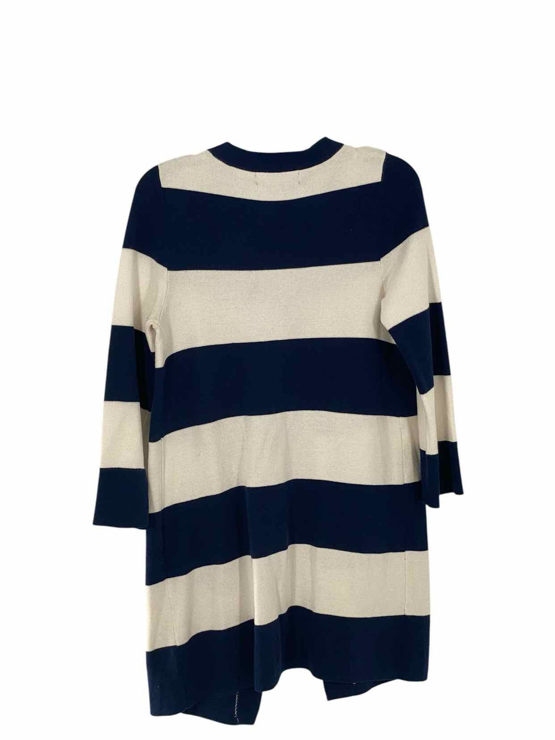 Kasper Size S Navy White Stripes Sweater