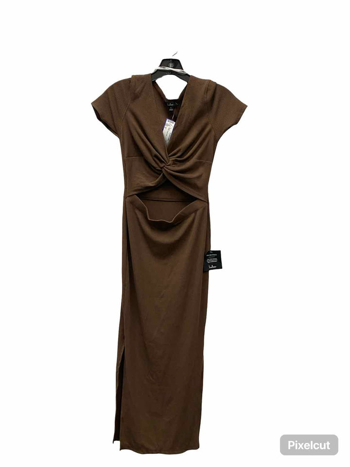 Lulus Size S Brown Ribbed Dress