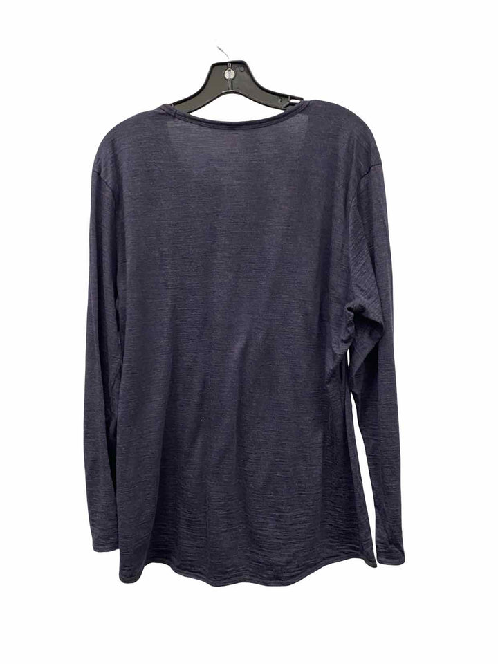 Segments Size XXL Purple 100% Merino Wool Long Sleeve Shirts
