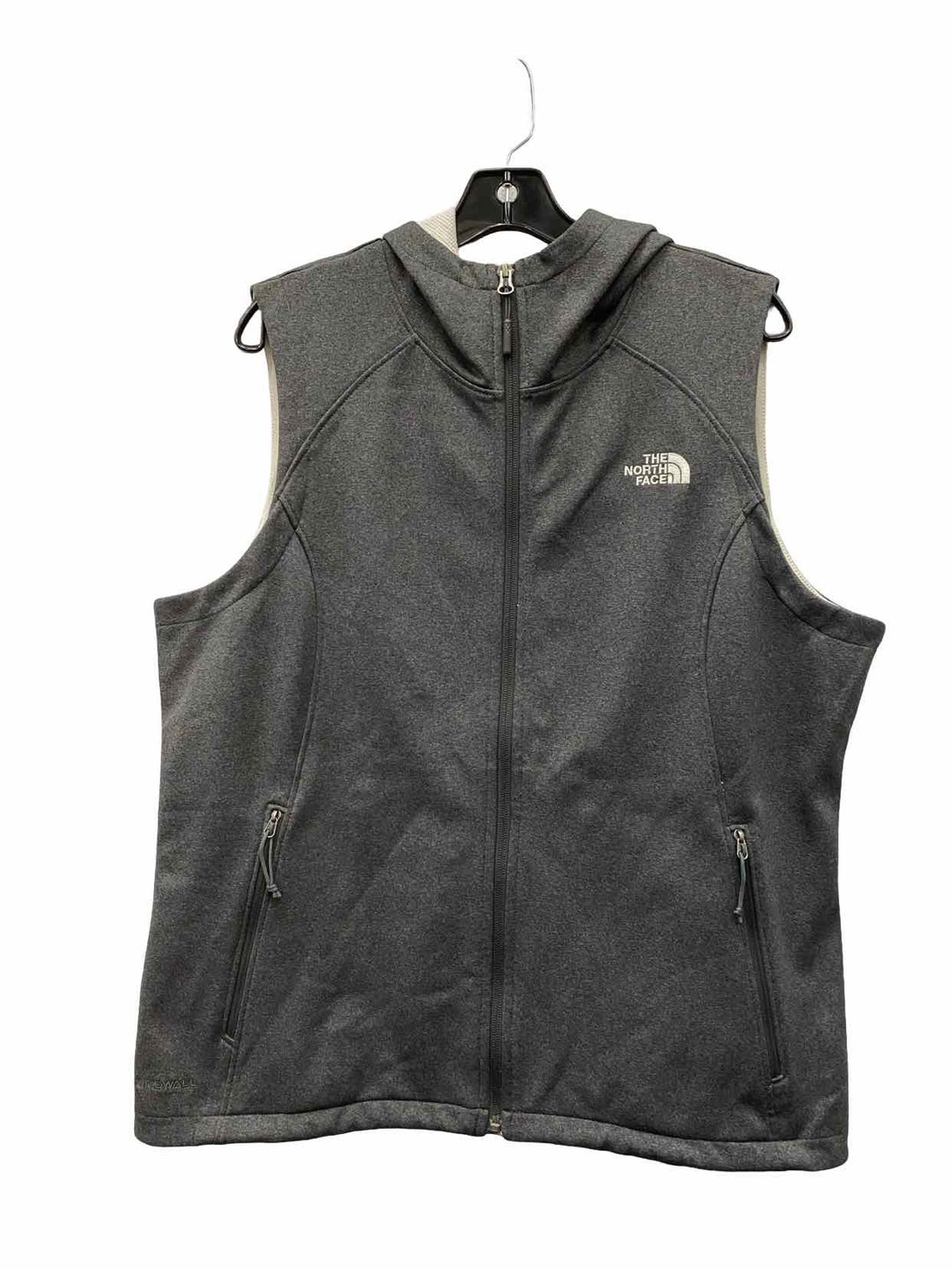 The North Face Size XL Grey White Vest (Outdoor)