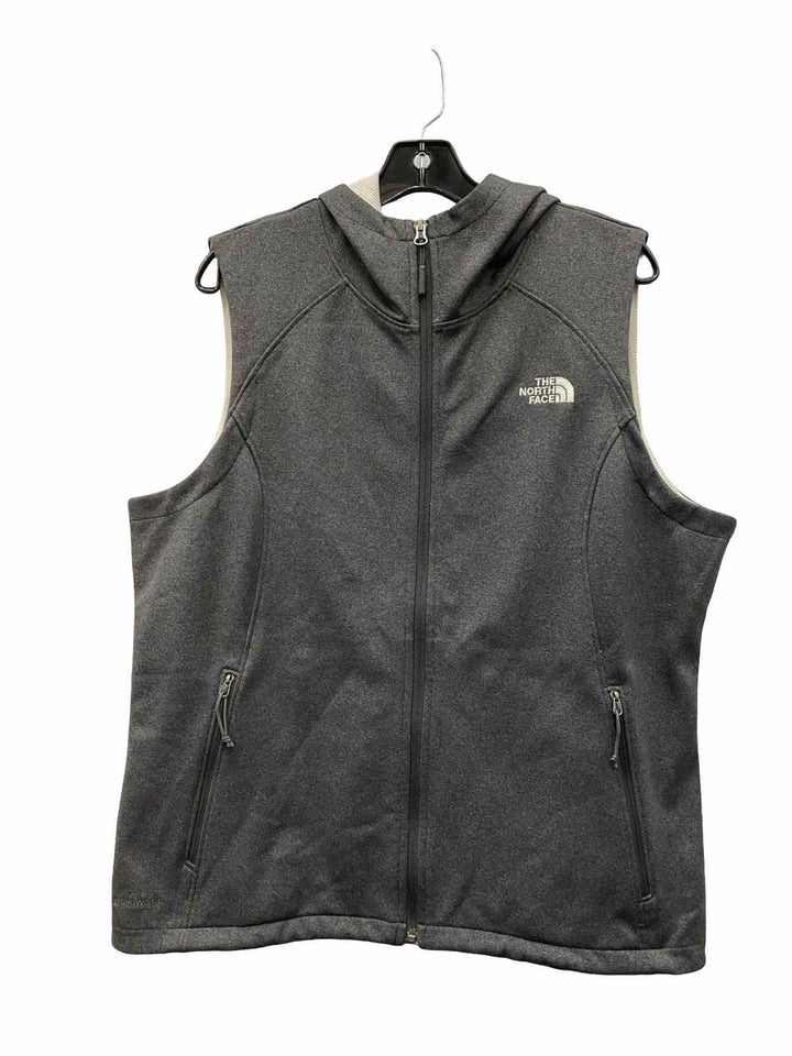 The North Face Size XL Grey White Vest (Outdoor)