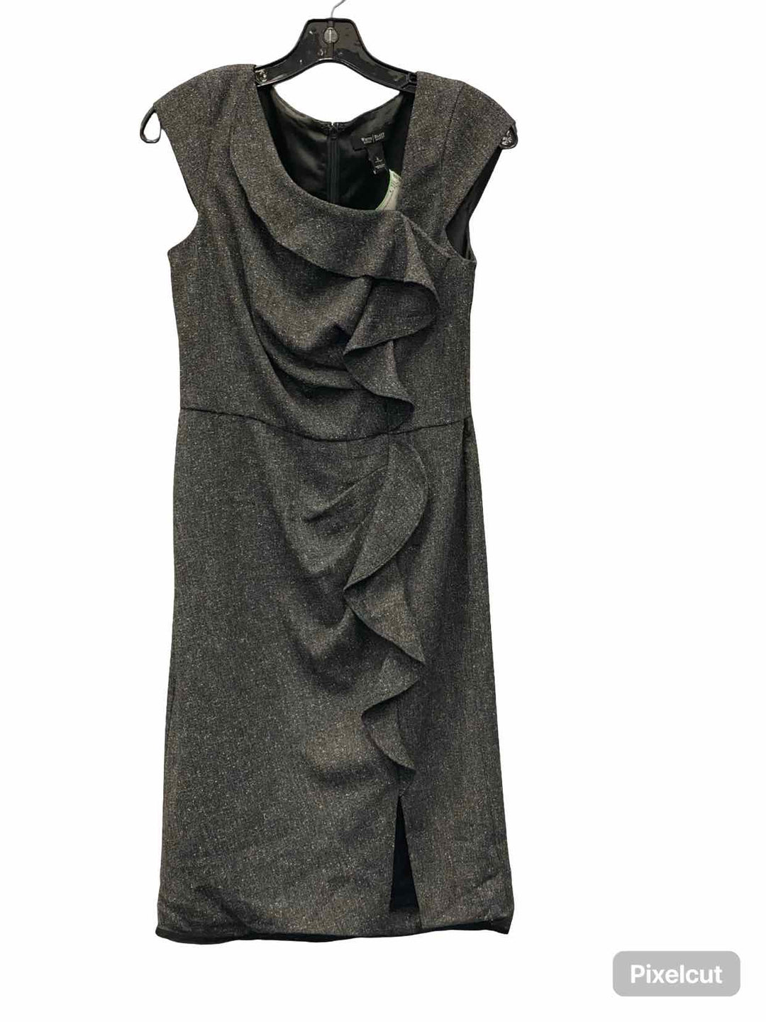 White House Black Market Size 4 Grey Dress