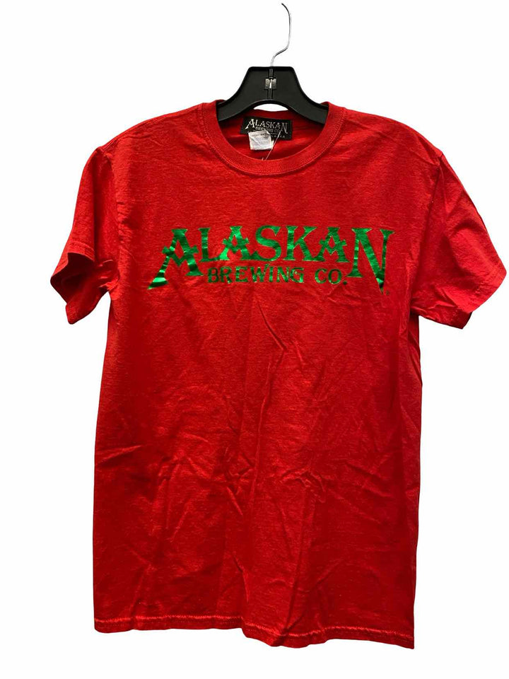 Alaskan Brewing Co. Size S Red Print T-shirt