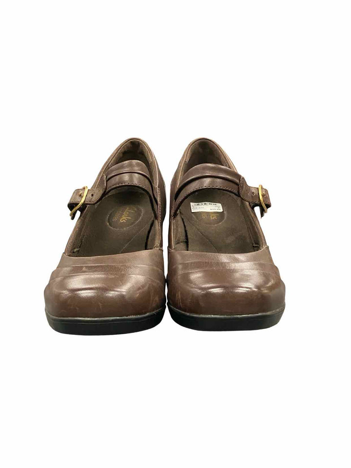 Clarks Shoe Size 8 Brown Leather Boots(Ankle)