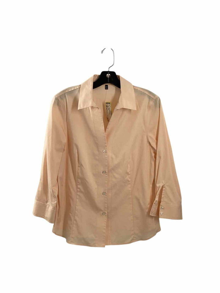 Jones New York Size M Peach Long Sleeve Shirts