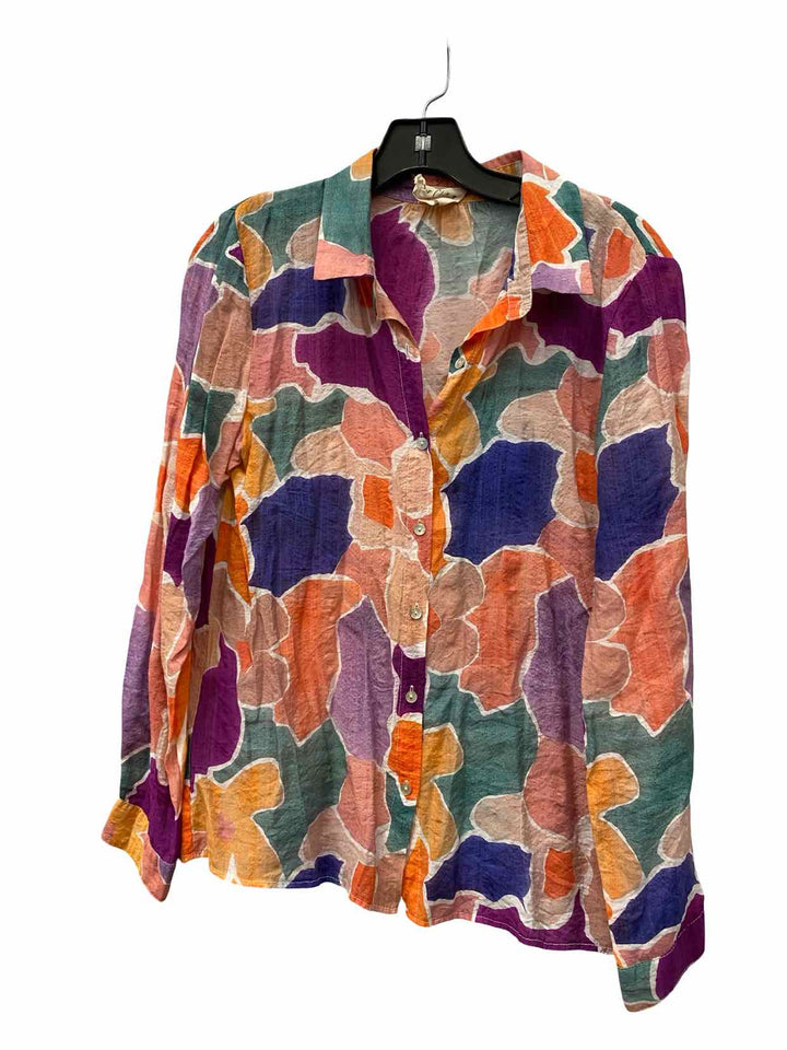 Easy Clothes Size S Multi-Color Print Long Sleeve Shirts