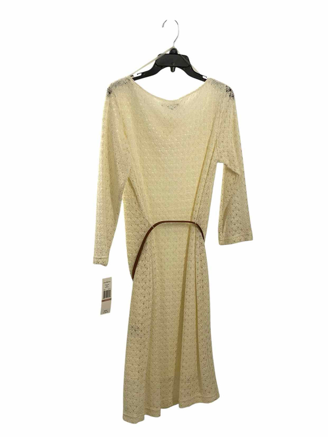 Sharagano Size 12 Cream Dress