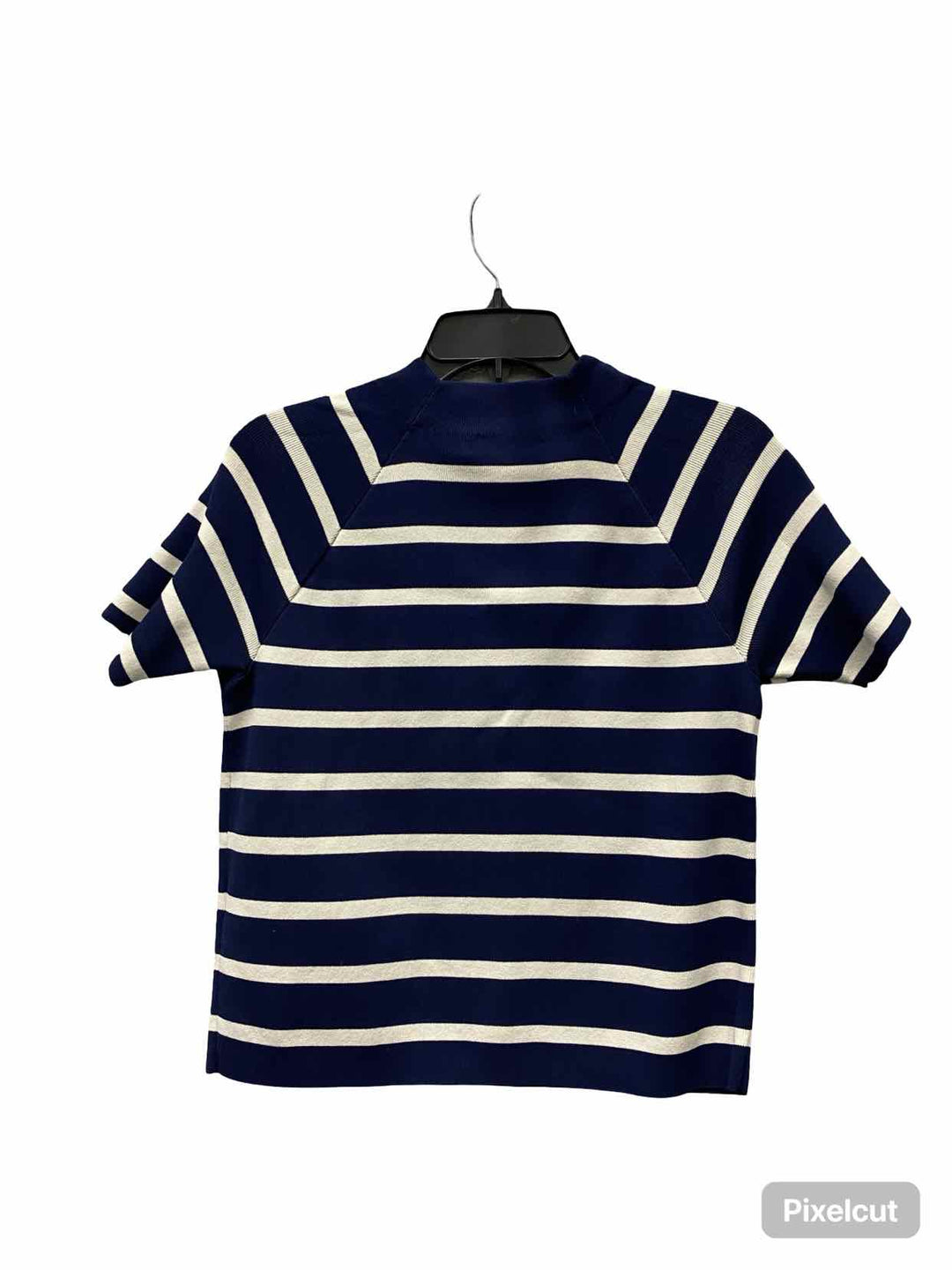 Ralph Lauren Size L Blue White Stripe Short Sleeve Shirts