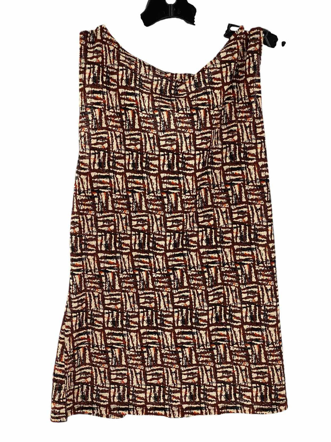 Alfani Size P/M Brown Beige Print Tank Top