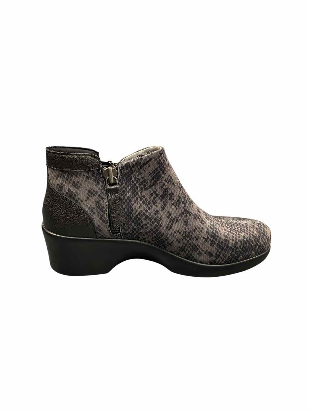 Alegria Shoe Size 40 Black Grey Snakeskin Pattern Sloan Snake Boot Boots(Ankle)