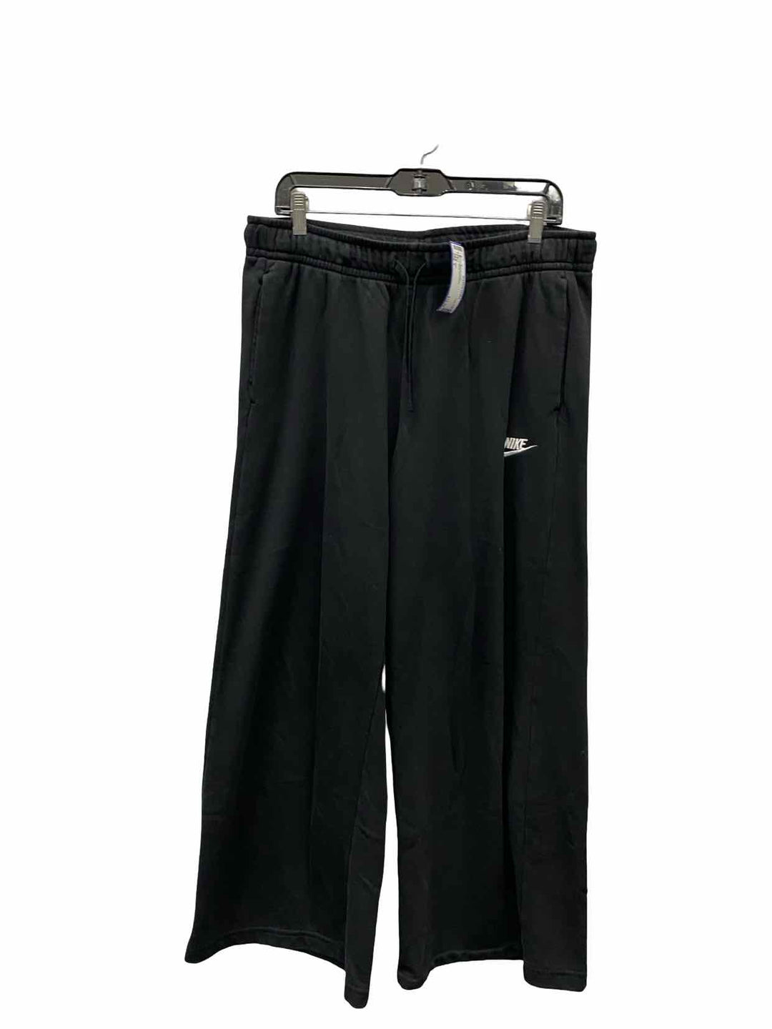 Nike Size L Black 80% Cotton Athletic Pants