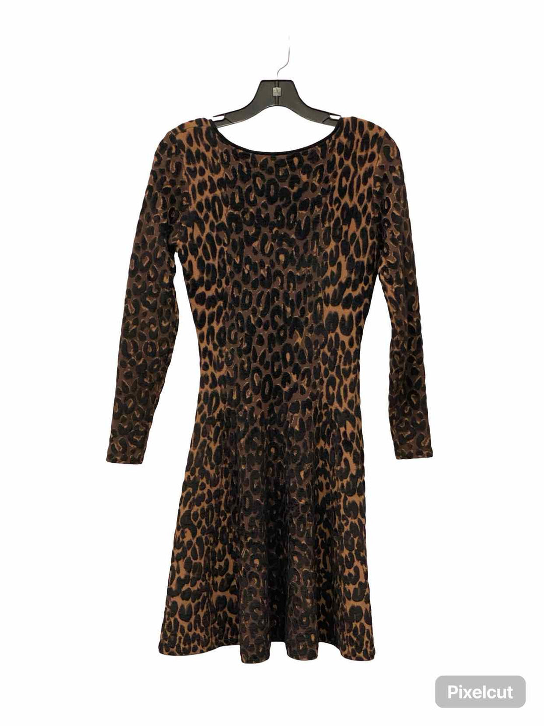 Milly Size S Brown Black leapard Dress