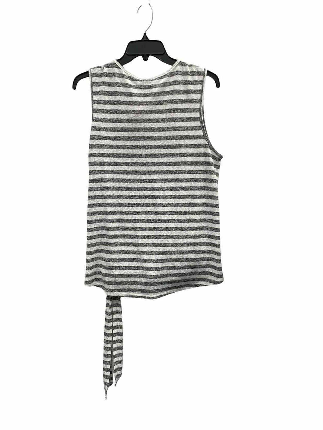 Bobeau Size XL White Grey Striped Tank Top