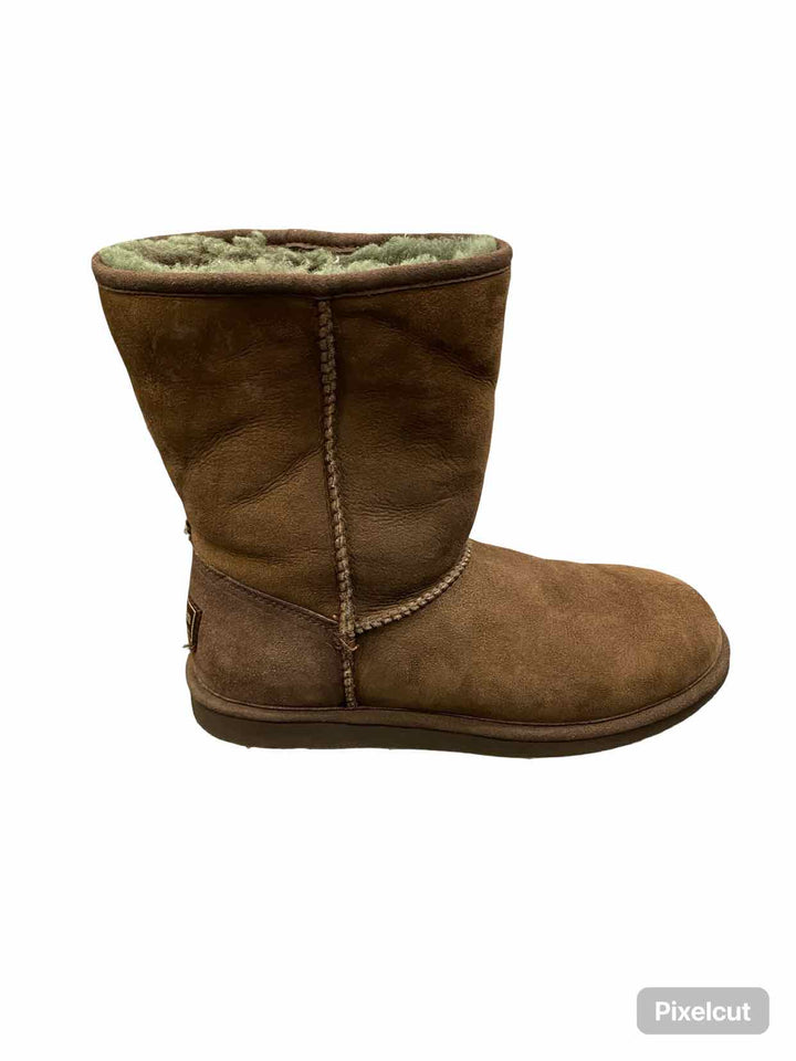 LL Bean Shoe Size 8 Brown Shearling Lined Boots(Ankle)