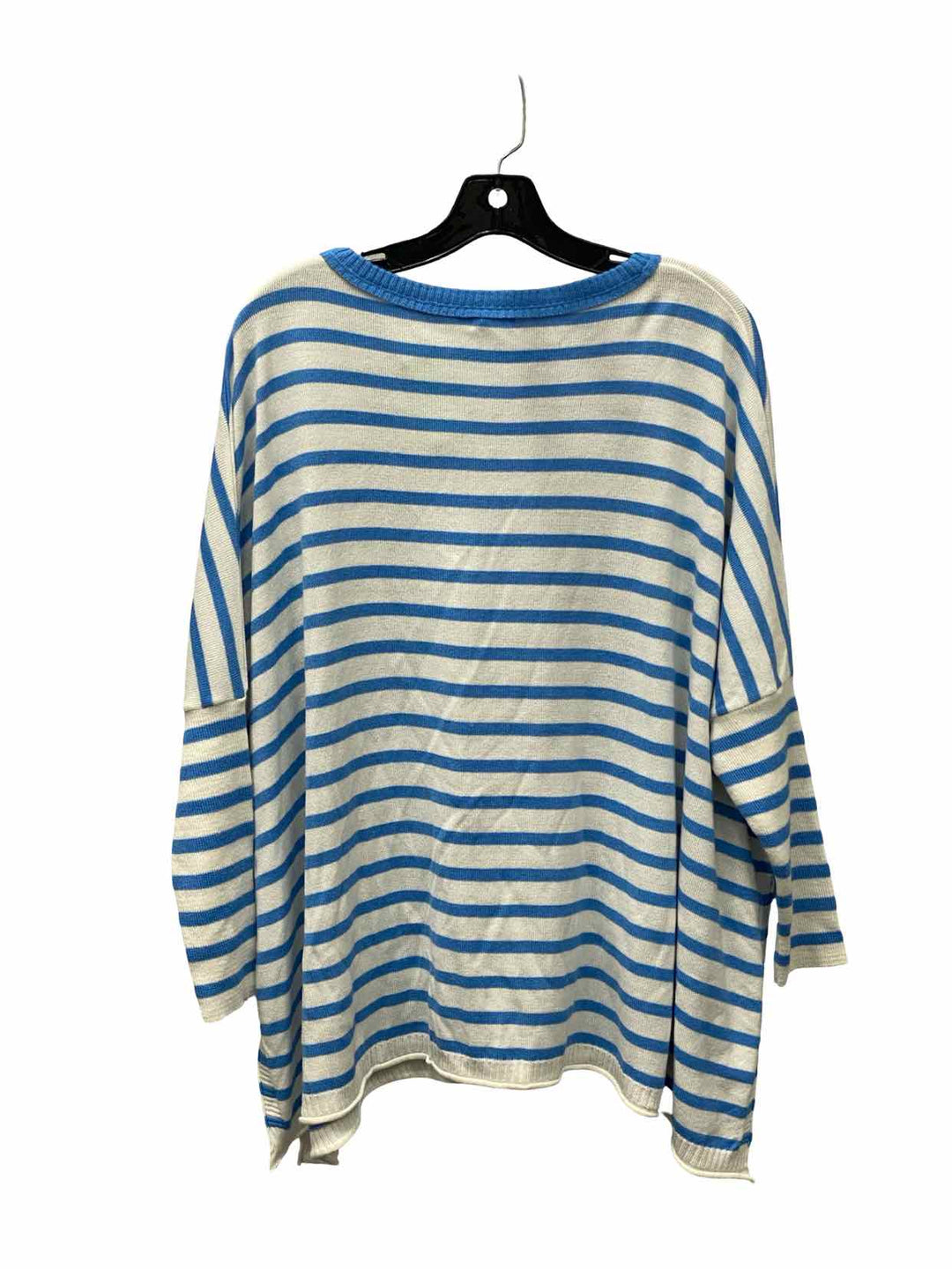 Mersea Size OS Blue White Striped Sweater