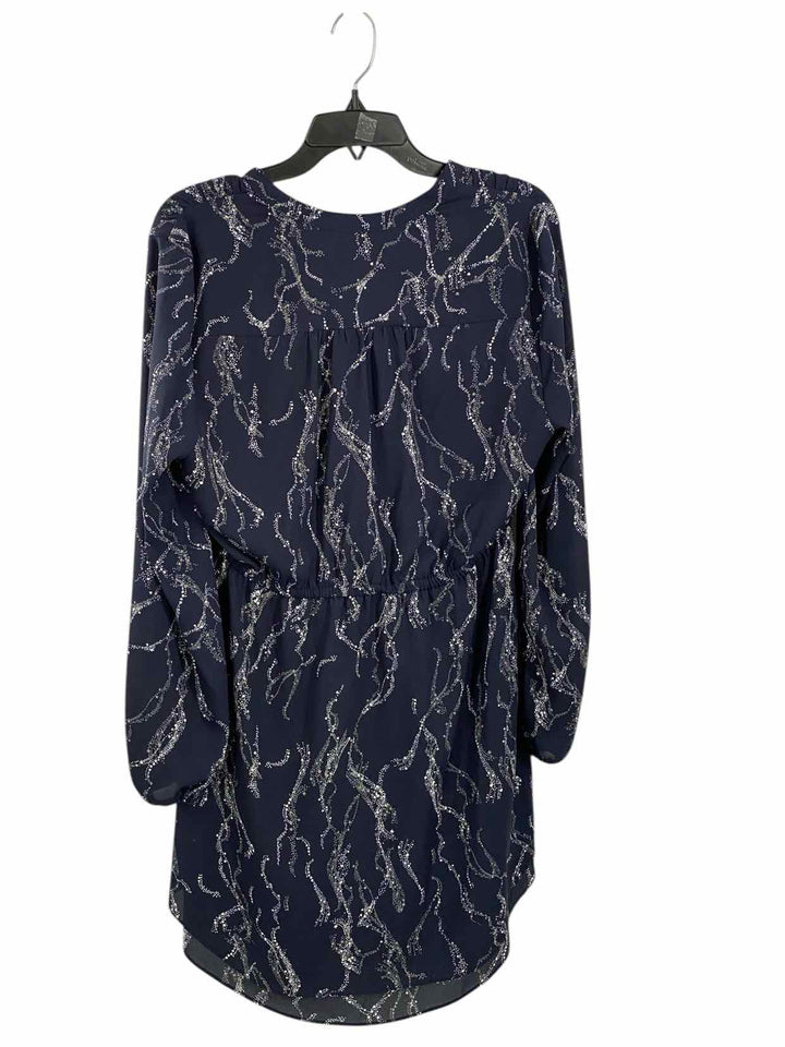 Maison Jules Size L Blue White Dress