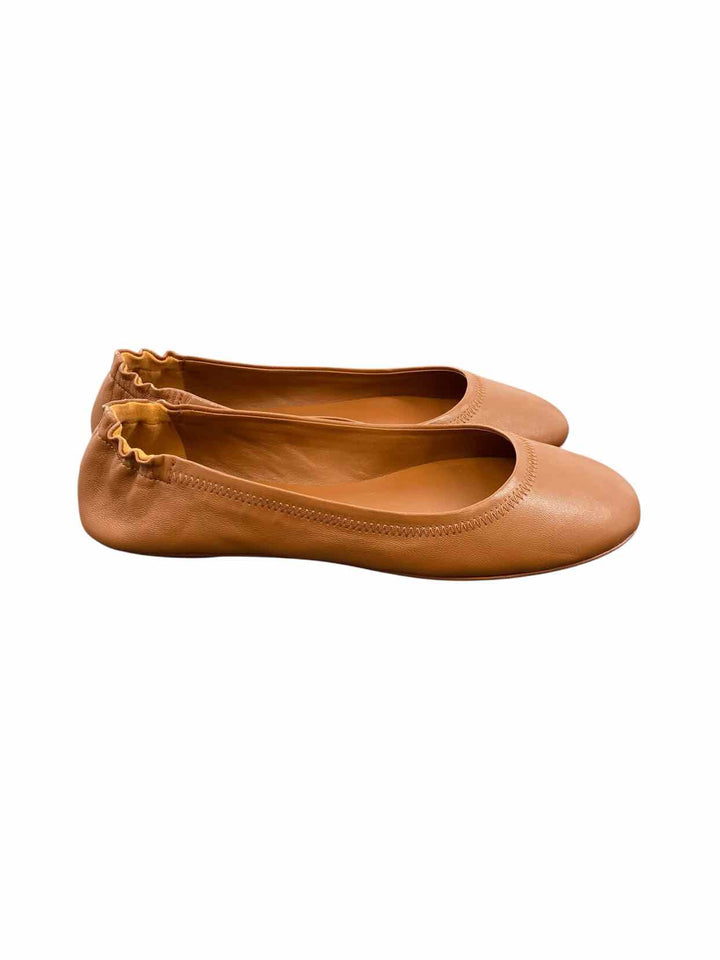 Quince Shoe Size 8 Brown Leather Flats