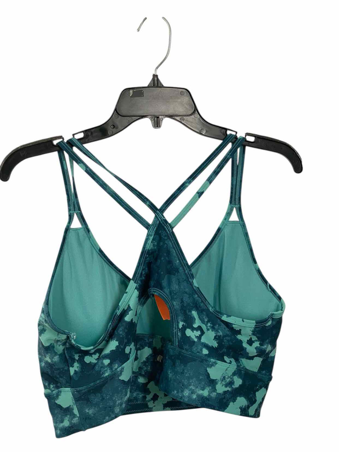 Marika Size L Green Print Athletic Bra