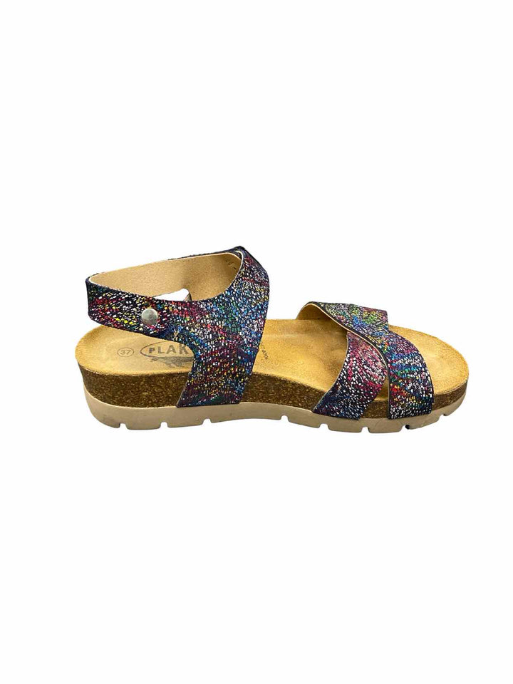 Plakton Shoe Size 37 Multi-Color Leather Sandals