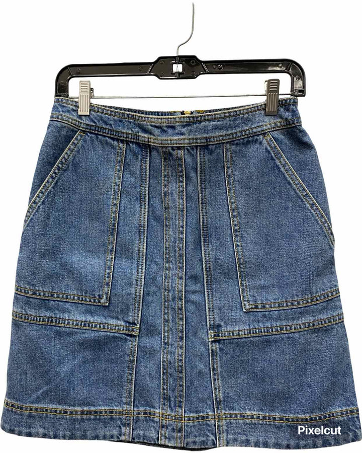 Cabi Size 0 Blue Denim Skirt