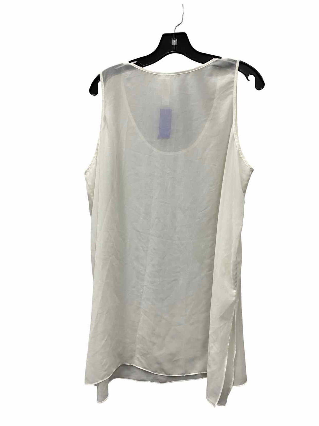 Wynne Layers Size XL White See-Through Tank Top
