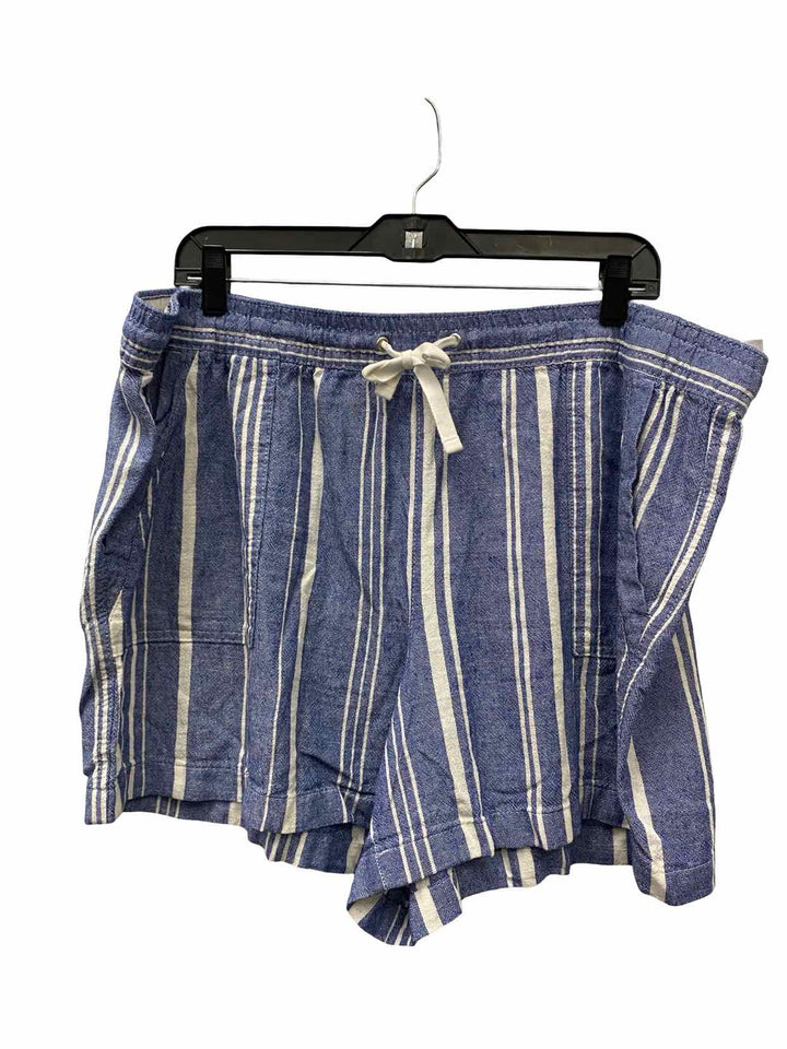 Nautica Size XXL Blue White Striped Shorts