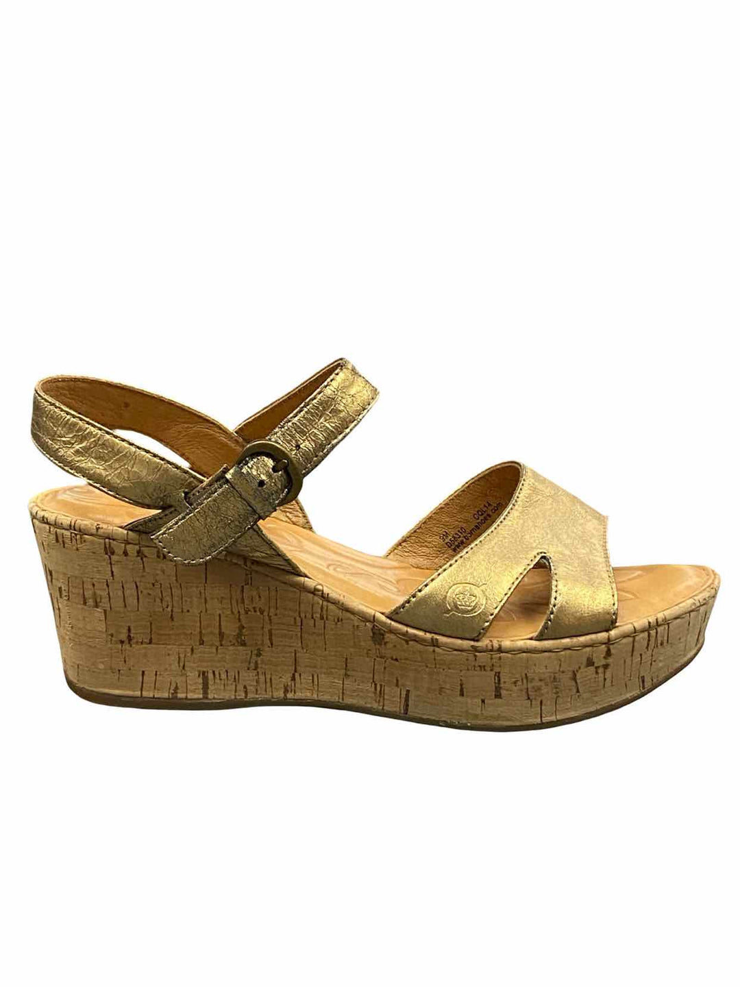 Born Shoe Size 9 Gold Wedge Sandals