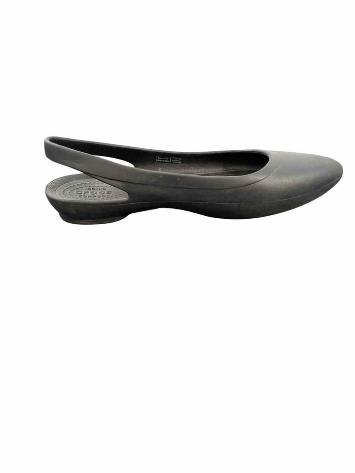 Crocs Shoe Size 8 Black Flats