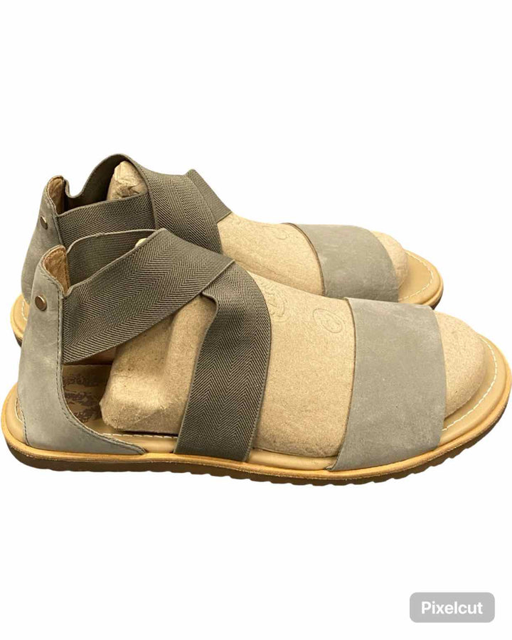 Sorel Shoe Size 9 Olive Leather Ella III Sandals