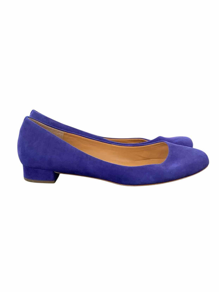 J Crew Shoe Size 10 Blue Suede Flats