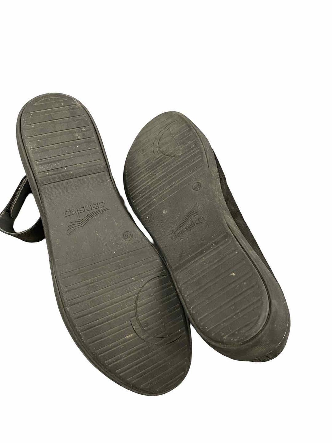 Dansko Shoe Size 40 Black Suede Mary Jane Flats
