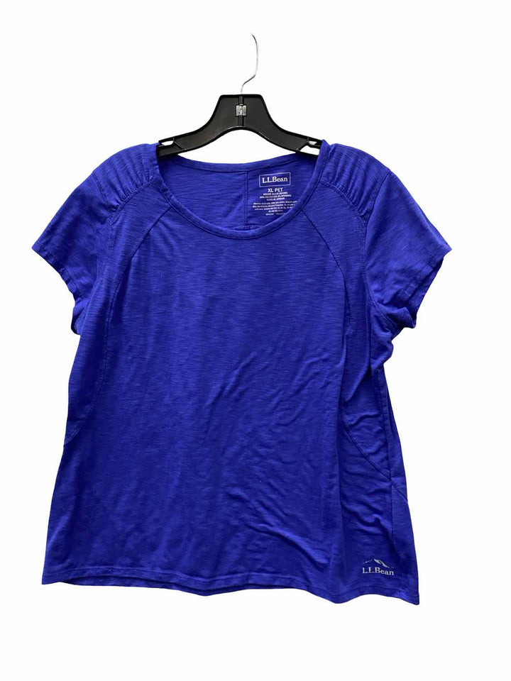 LL Bean Size XLP Purple Short Sleeve Shirts