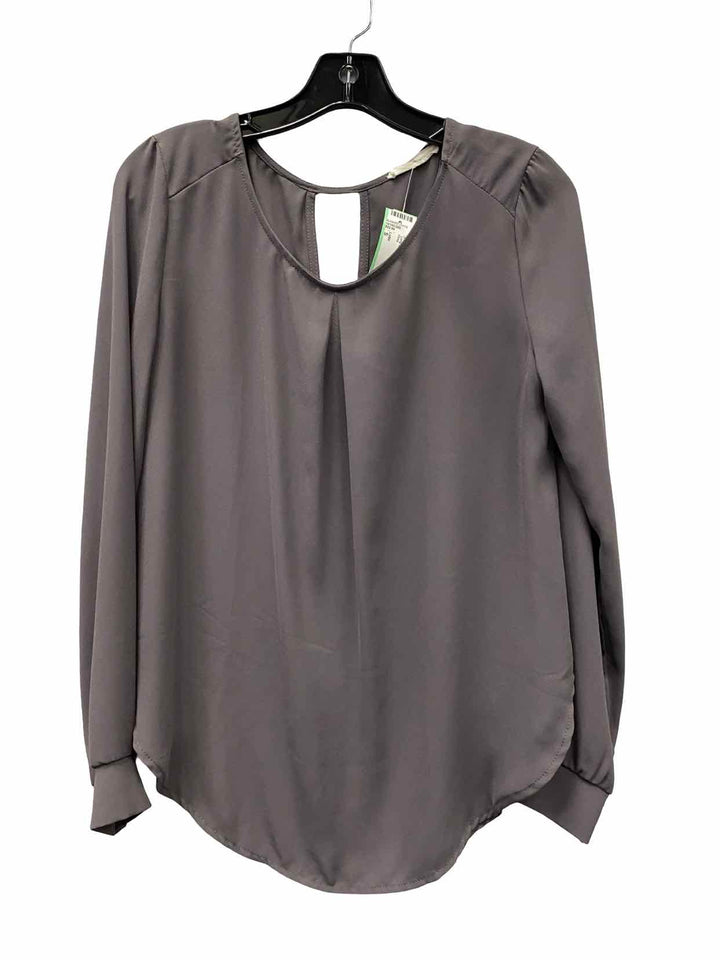 LUSH Size S Grey Long Sleeve Shirts
