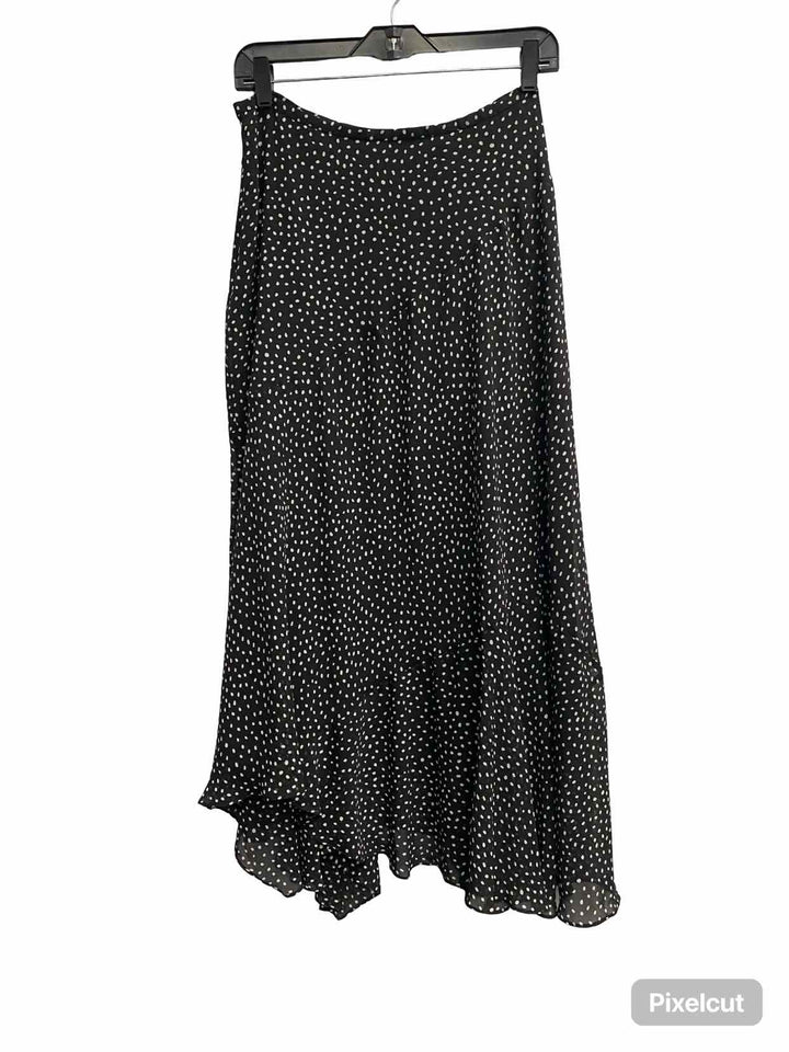 Cabi Size 6 Black White Polka Dot Skirt