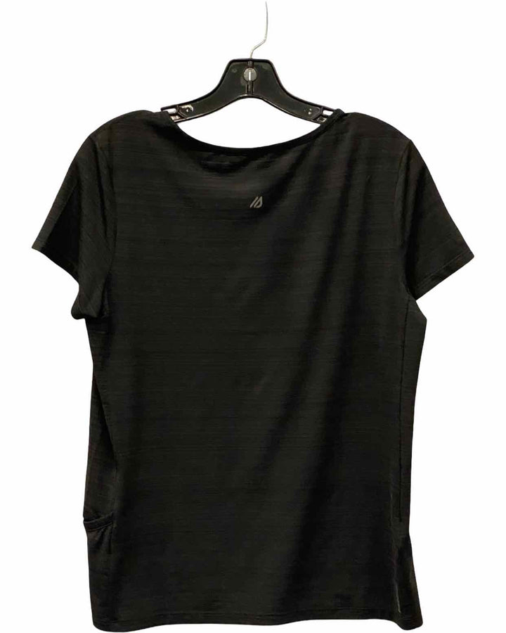 Eddie Bauer Size M Black Athletic Short Sleeve