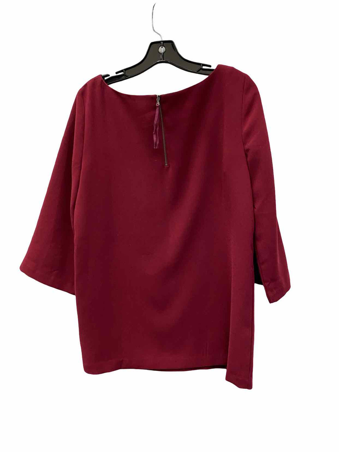 Loft Size M Burgundy Short Sleeve Shirts